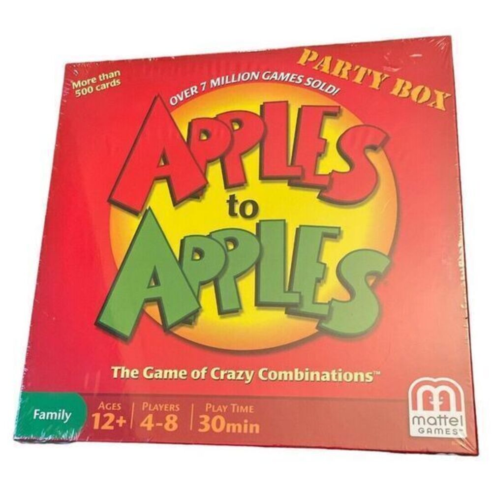 Mattel Apples to Apples Party in a‎ Box Family Card Game New Sealed